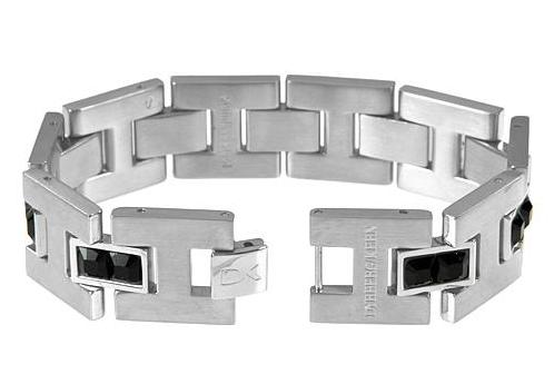 DYRBERG/KERN! BLACK CZ MENS BRACELET